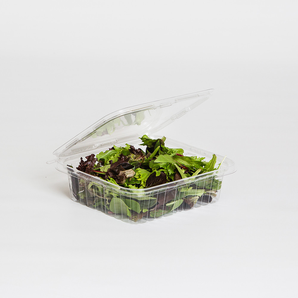 Inline Plastics 48 oz Safe-T-Fresh Tamper Resistant Hinged Container | 150/Case
