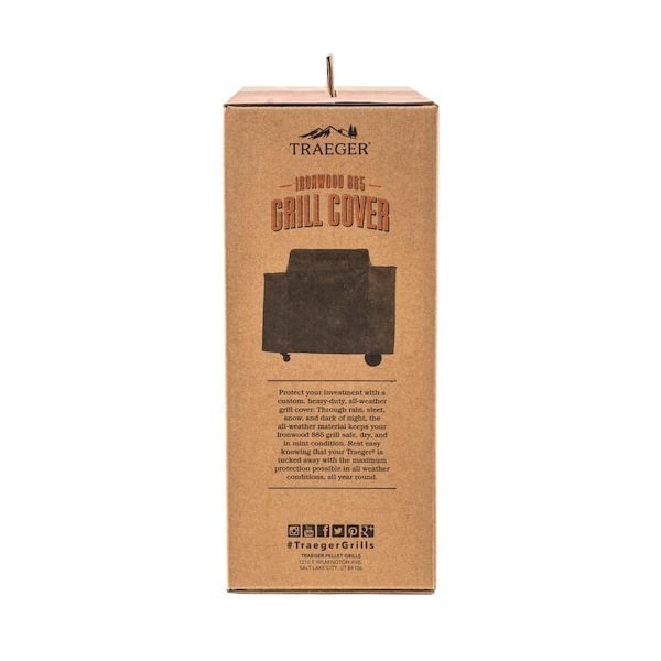 Traeger BAC513 Polyester Full Length Grill Cover for Ironwood 885 Pellet Grill