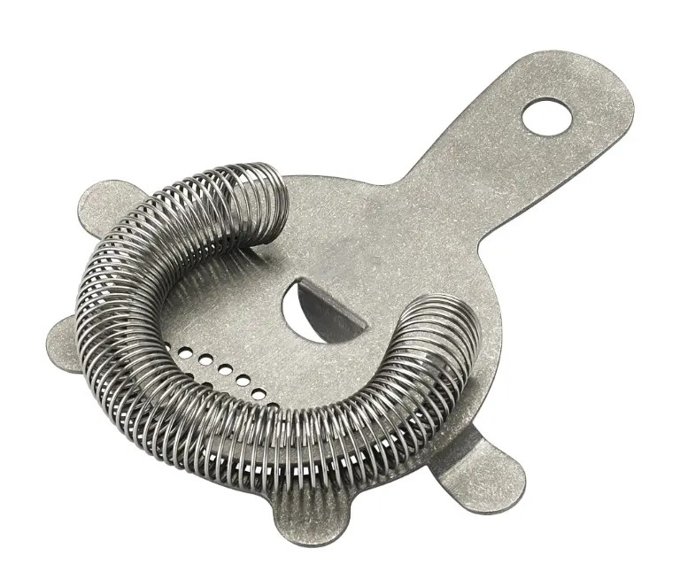 Winco BABS-6CS After 5 Crafted Steel Finish 4-Prong Bar Strainer