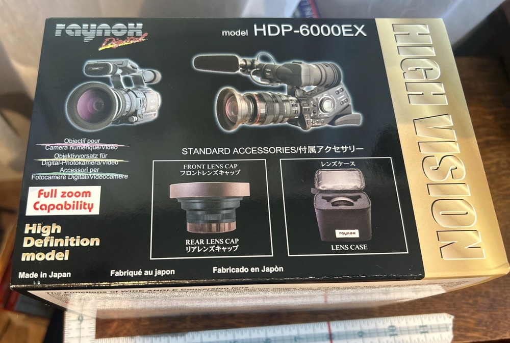 Raynox HDP-6000EX 0.79x HD Wide-Angle Conversion Lens (NEW)