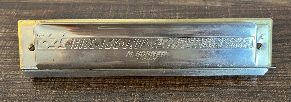 Hohner 64 Chromonica Harmonica Professional Model With Case