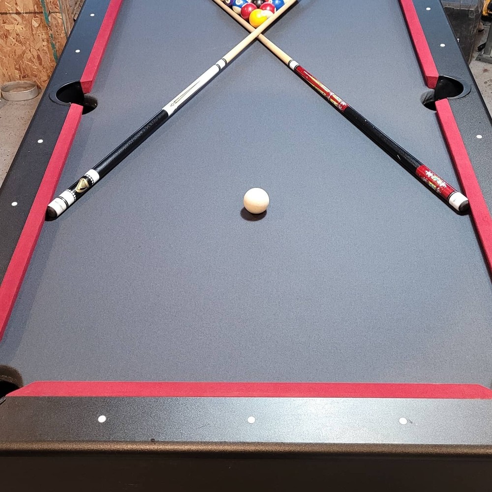 Pre Cut Gray Billiard Cloth Pool Table Felt Stretch Fabric Replacement 8ft Table