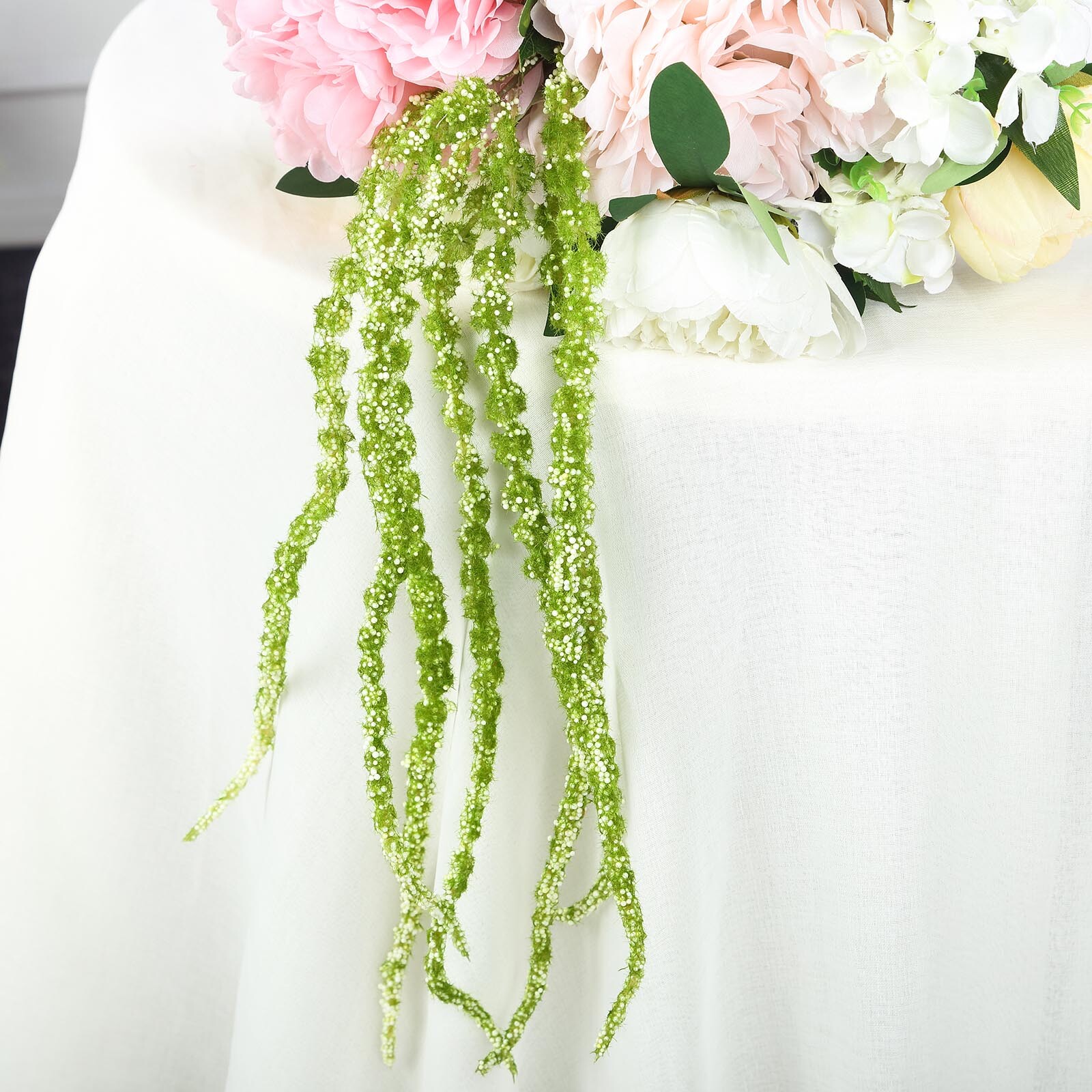 2 pcs 36" tall Green Artificial Plant Amaranthus Branches Strands with Leaves