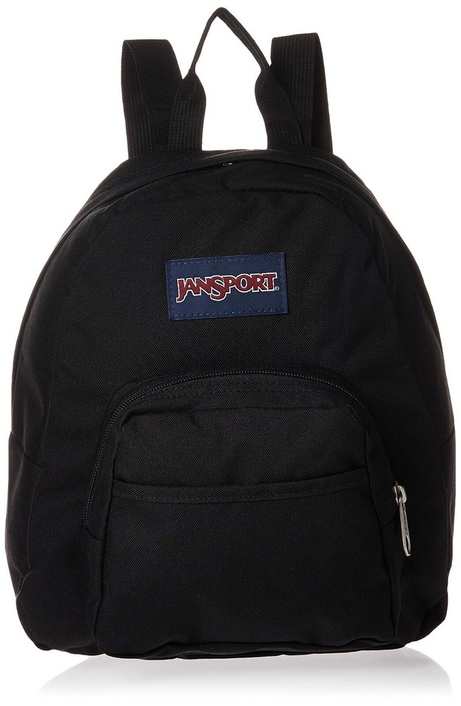 JanSport Half Pint Black Mini Backpack, 10.2 L
