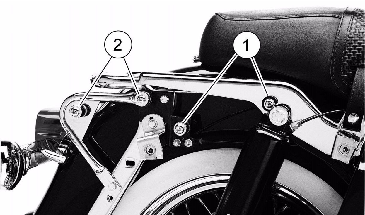 For Harley Touring Glide 97-08 Tour Pak Pack Mount Rack Docking Hardware Kit