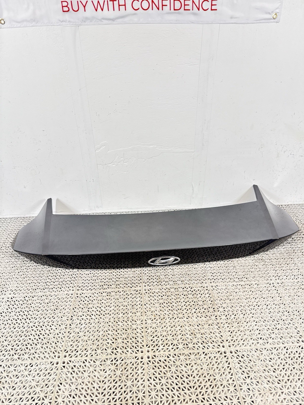 ⭐️ 2021-2023 HYUNDAI ELANTRA TRUNK LID UPPER MOLDING SPOILER PAINTED GRAY OEM