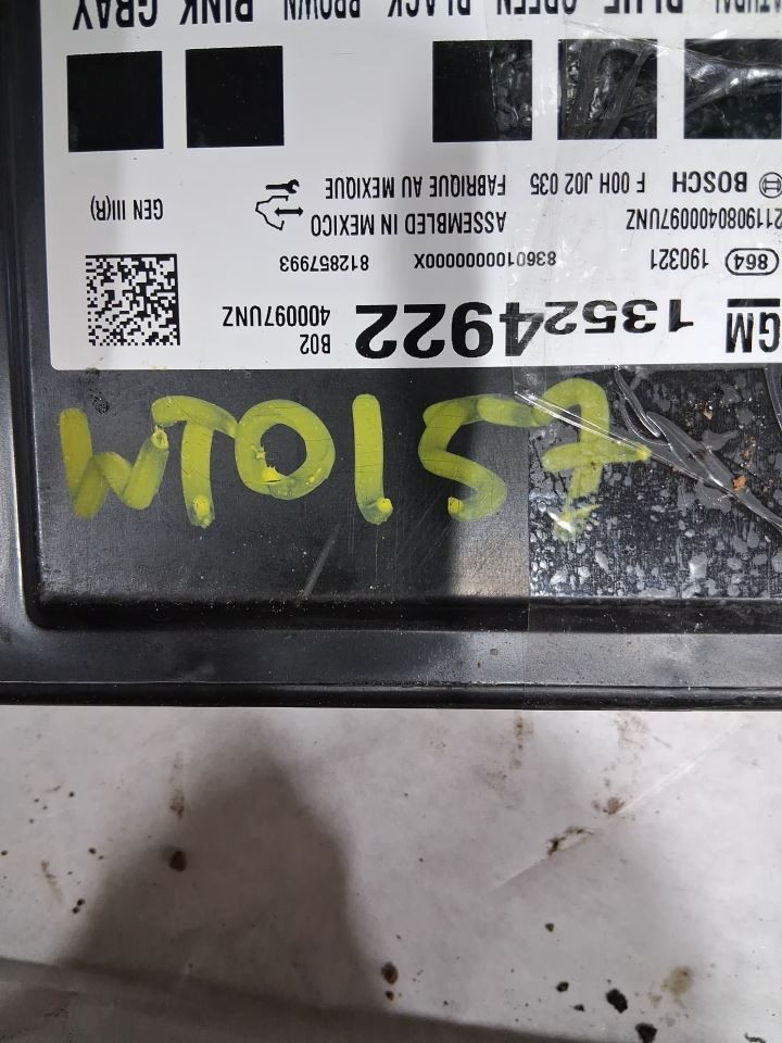 TRAVERSE 2019 Chassis ECM 3192895