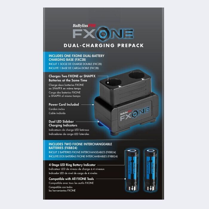 BaByliss PRO Nightfall FXONE LO-PRO FX Clipper & Outlining Trimmer + BATTERIES