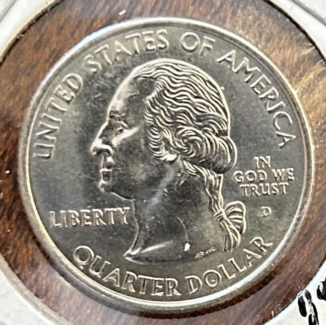 2000 D: Massachusetts State Quarter  BU from mint roll