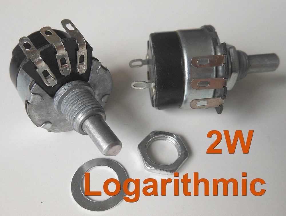 5pc A470K Ω Ohm 470K Logarithmic Nolinear Potentiometer 2W WH134-2