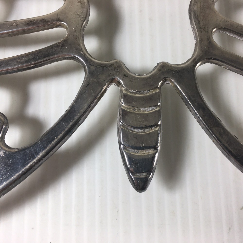 Leonard Silverplate Butterfly Trivet Italy Vintage Mid Century MCM