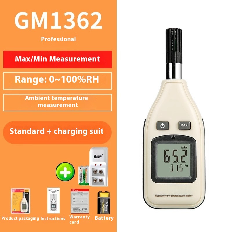 Temperature and Humidity MeterDigital Handheld Temperature and Humidity Meter
