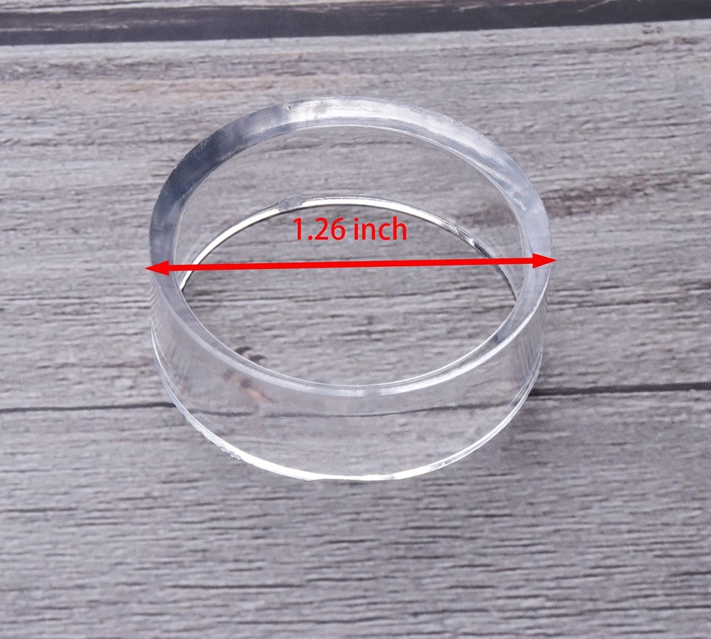 9Pcs Display Stands Acrylic Clear Medium Round Baseball Ring Stands Easel Holder
