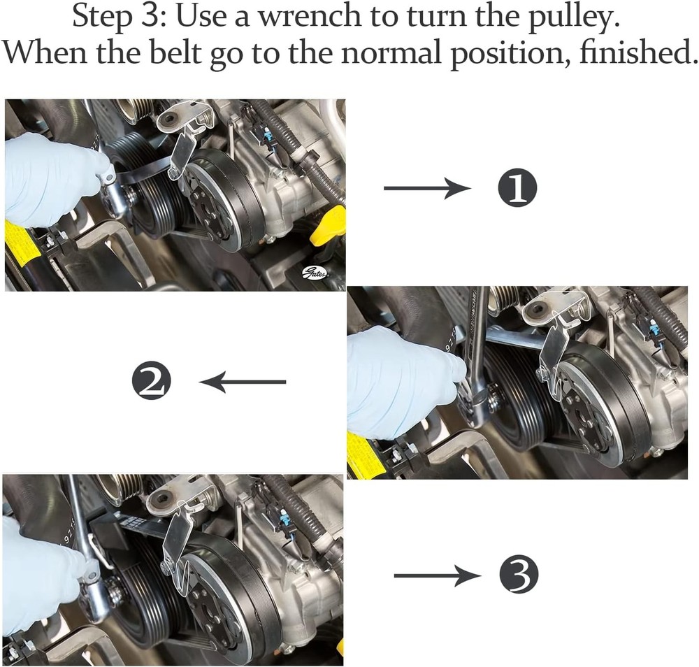 91031 Stretch Belt Installation Engine Tool, Compatible with Subaru Impreza...