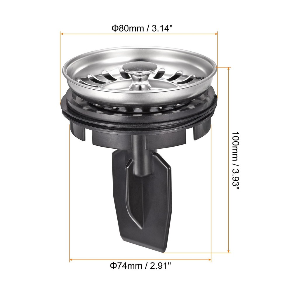 Garbage Disposal Filter Lid Sink Cap ID 3.14"