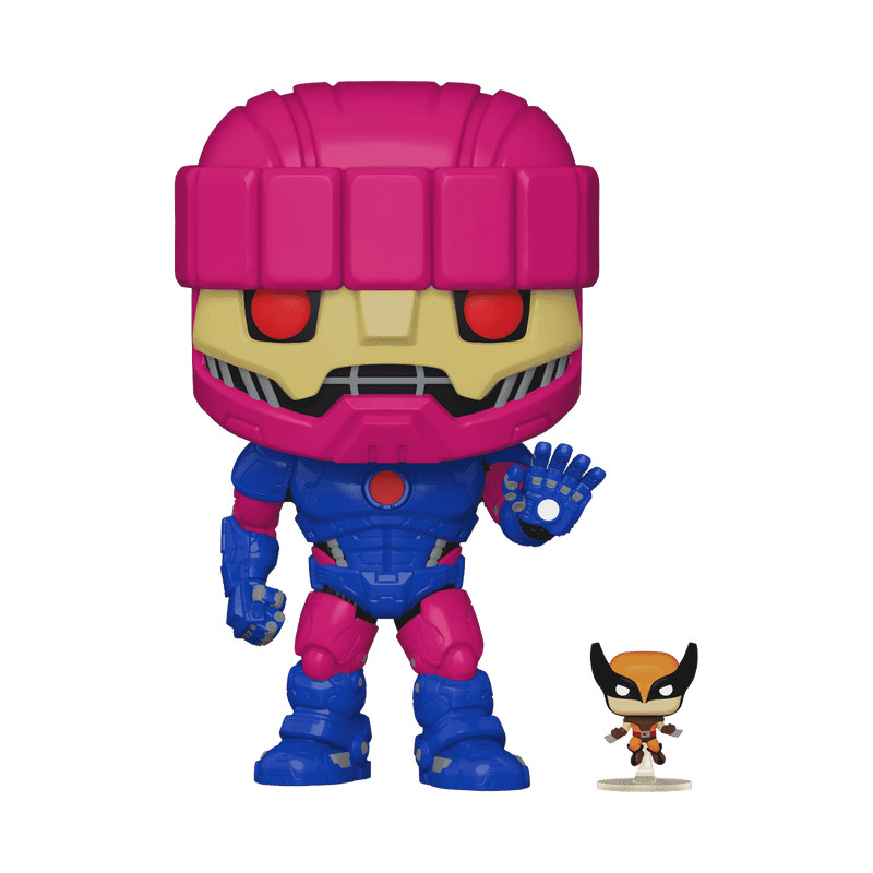 Funko Pop! Jumbo Marvel: X-Men - Sentinel with Wolverine Exclusive