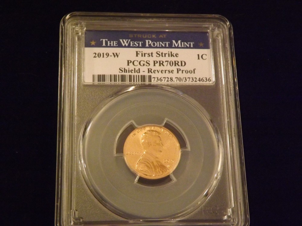 2019-W        Lincoln Cent Shield  REVERSE      PCGS     PR 70  RD
