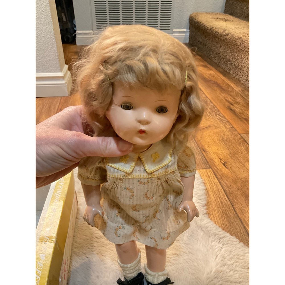 Effanbee Patsy Vintage Doll Composition Sleep Eyes Painted Face 30's-40's