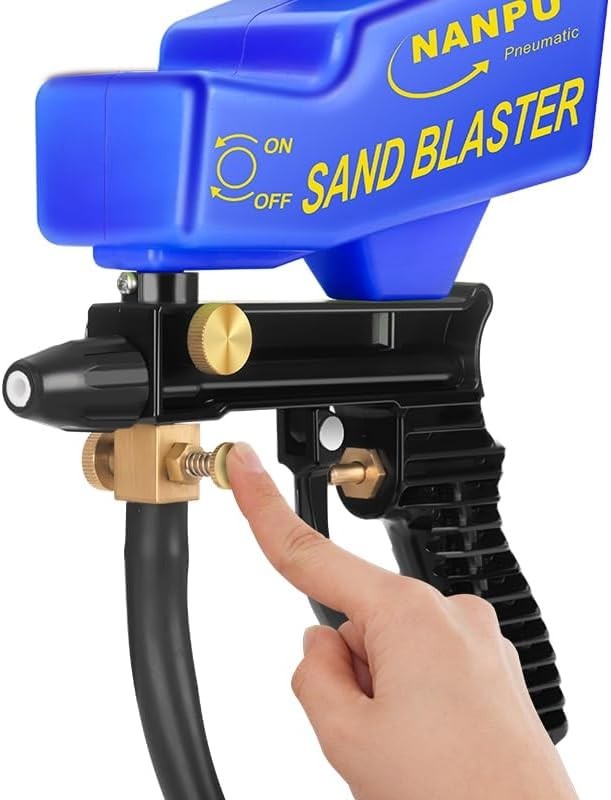 Sand Blaster Gun Kit – Portable Sandblaster for Air Compressor – Rust Removal &