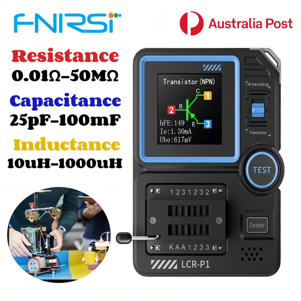 FNIRSI LCR-P1 Transistor Tester Multifunction Diode Triode Capacitance LCR Meter