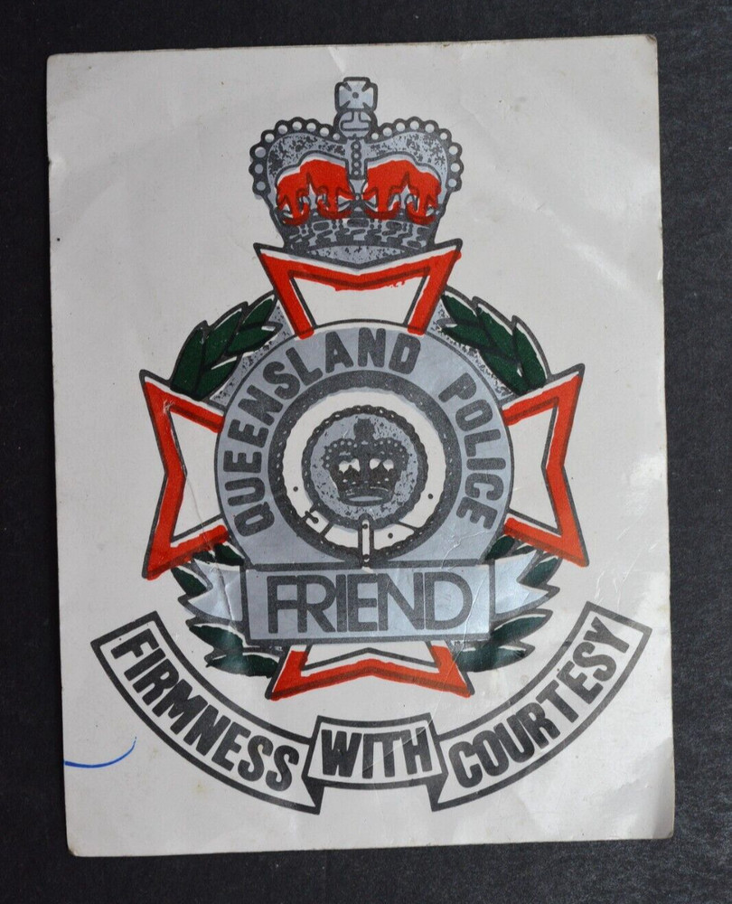 Queensland Police ~ Patch & Sticker ~ Q/C ~ Obsolete