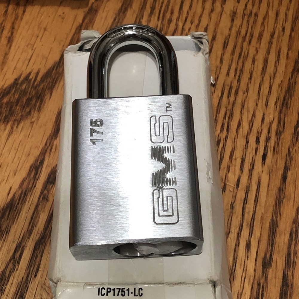 GMS ICP1751-LC SMALL FORMAT IC CORE STEEL PADLOCK