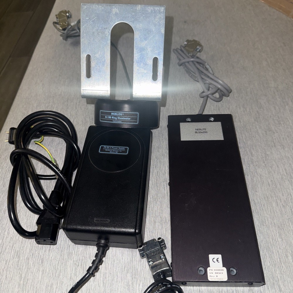 Set Nerlite  Ring Illuminator Light  R-100  NERLITE BL50X200 Light