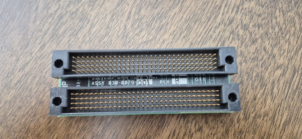 SGI SILICON GRAPHICS Iris 4D 034-0079-001 REV A BOARD CONNECTOR , UNTESTED