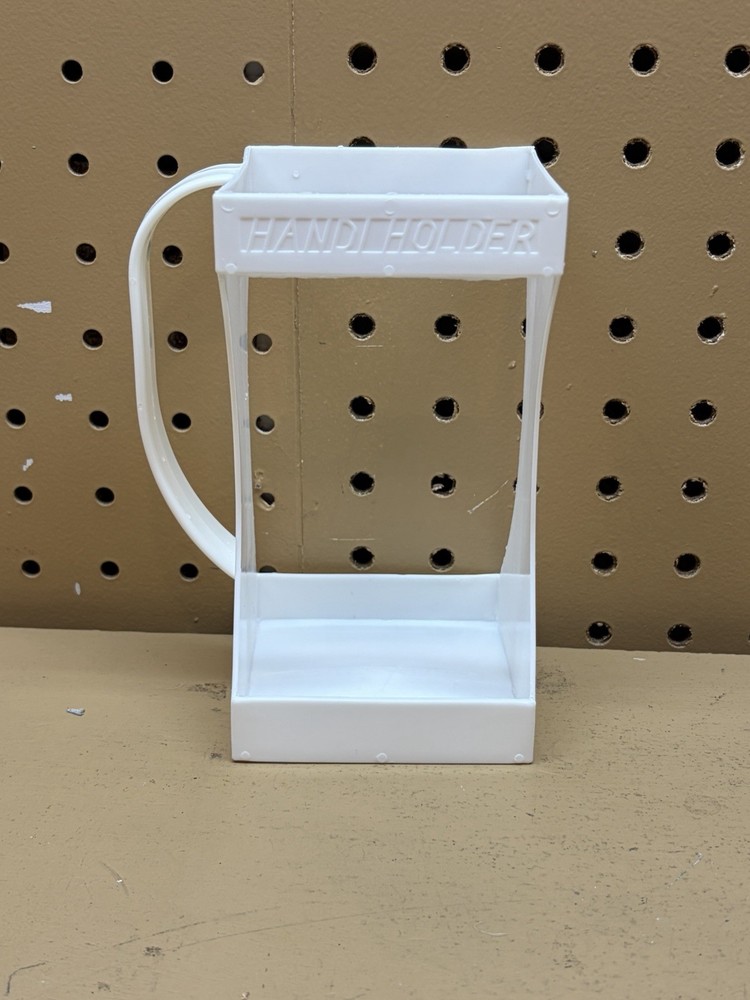 Vtg HANDI HOLDER Quart Carton Holder White
