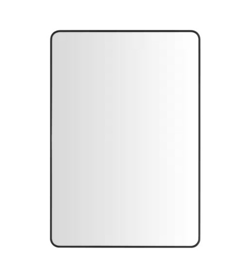StyleWell Medium Modern Rectangular Black Framed Mirror 22 in. W x 32 in. H (39B