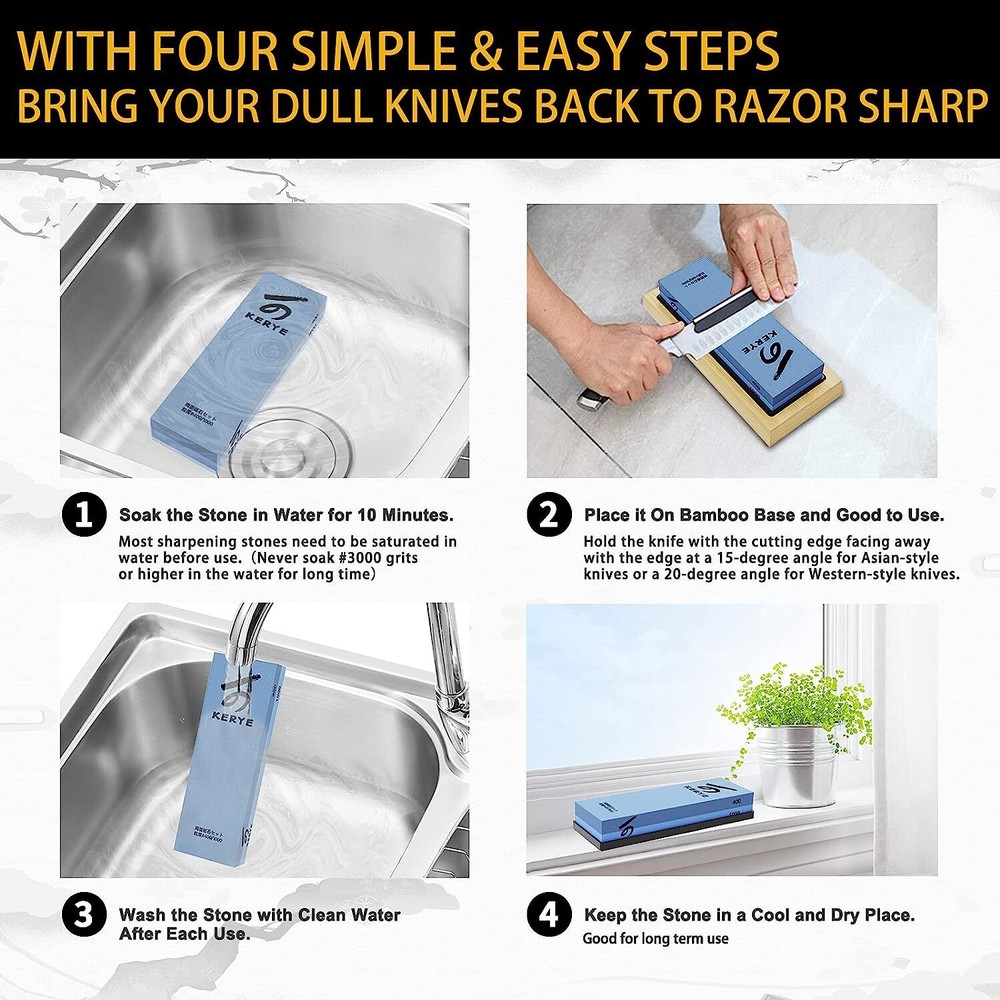 13pcs Knife Sharpening Stone Kit Professional Whetstone Sharpener Complete Set