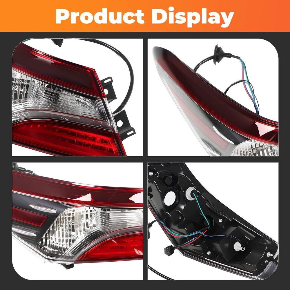 Outer Tail Light Driver Side Compatible with Camry LE SE 2021 2022 Left