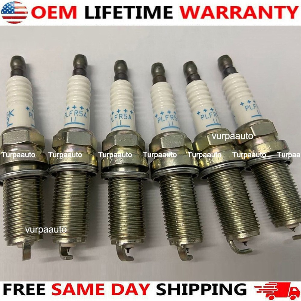 6 PCS NGK Laser Iridium Spark Plugs PLFR5A11 22401-5M015 FOR VQ35 VQ40 3.5L 4.0L
