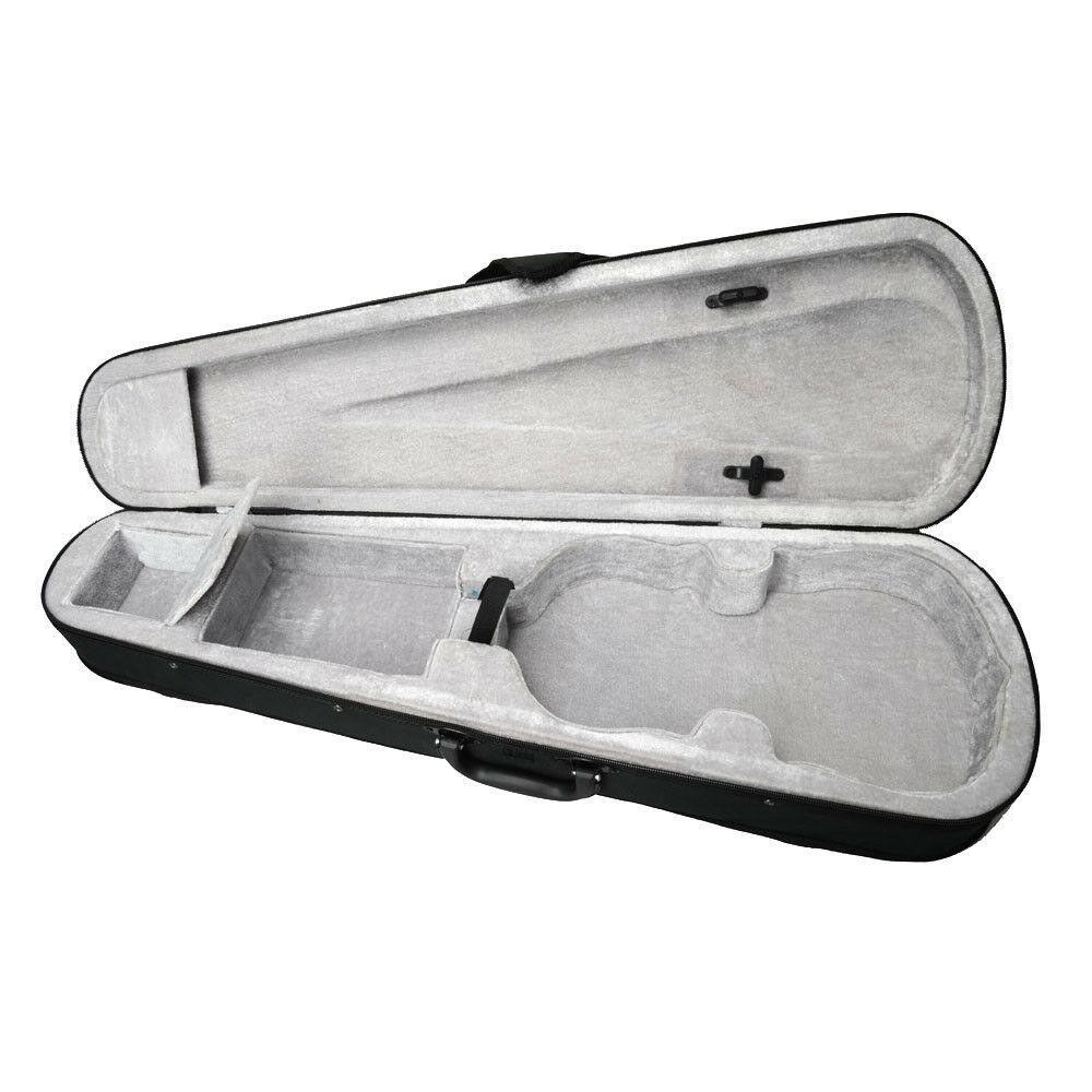 Durable Cloth Fluff Triangle Shape Portable Hard Case with Lining for 4/4 Violin