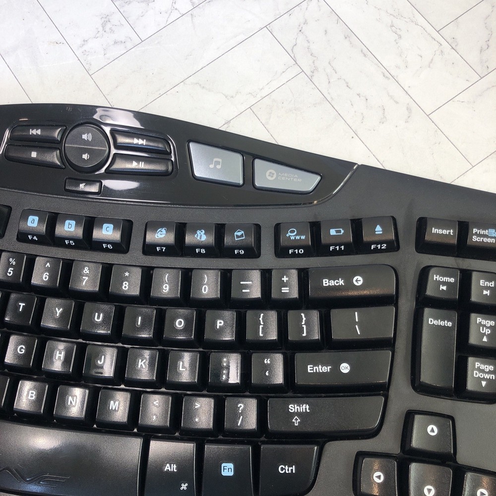 Logitech Wave Keyboard and Mouse Combo Y-RCP140 w Receiver Dongle