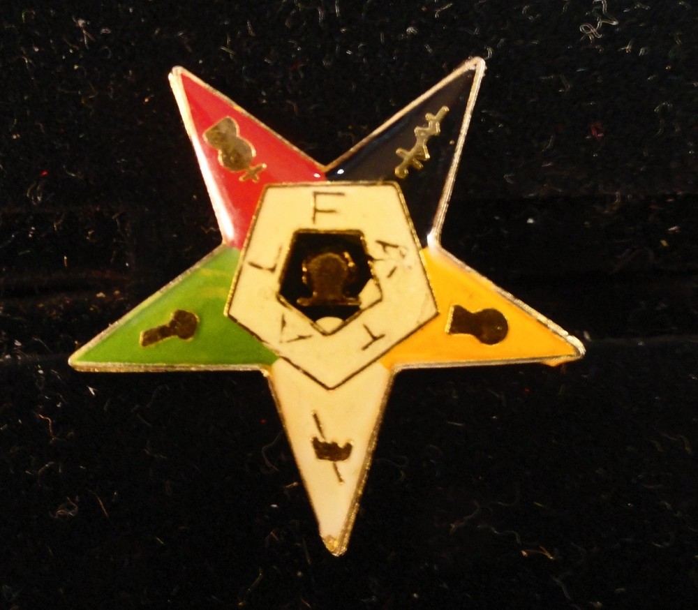 EASTERN STAR MASONIC PIN :  EASTERN STAR LOGO