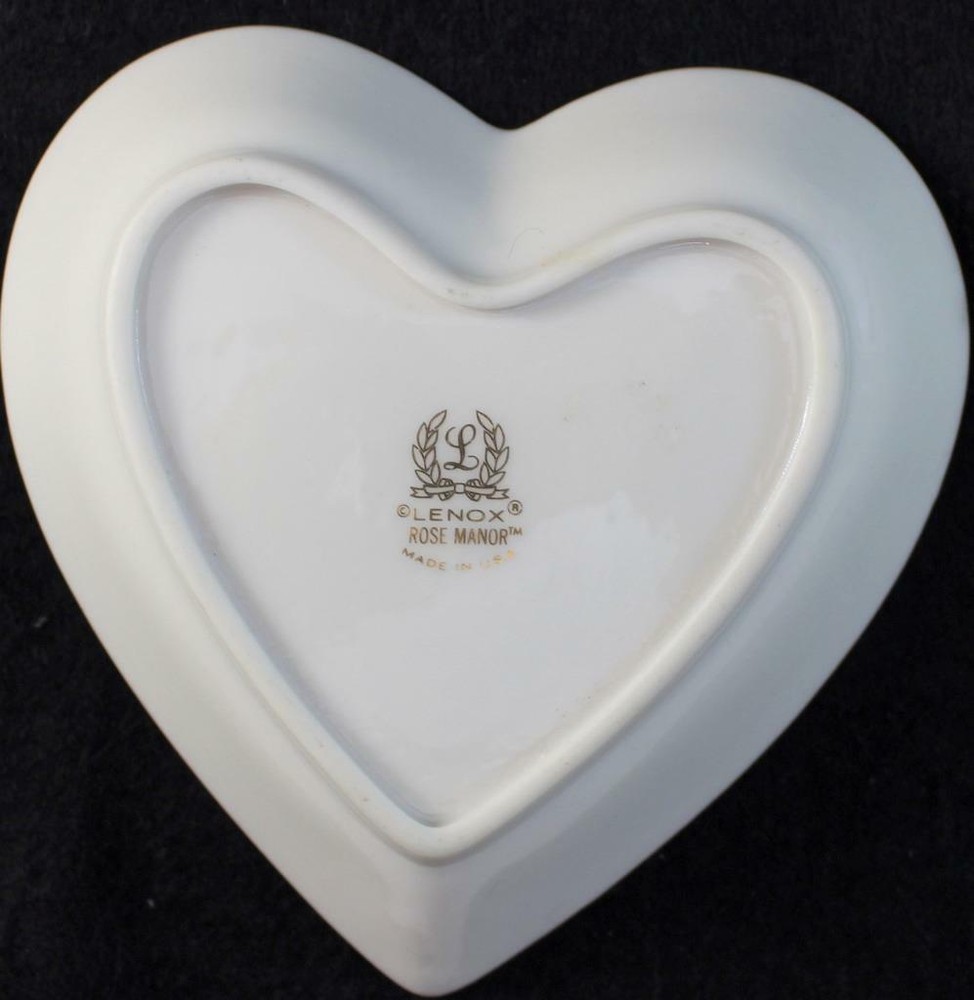Lenox ROSE MANOR PINK Heart Dish GREAT CONDITION