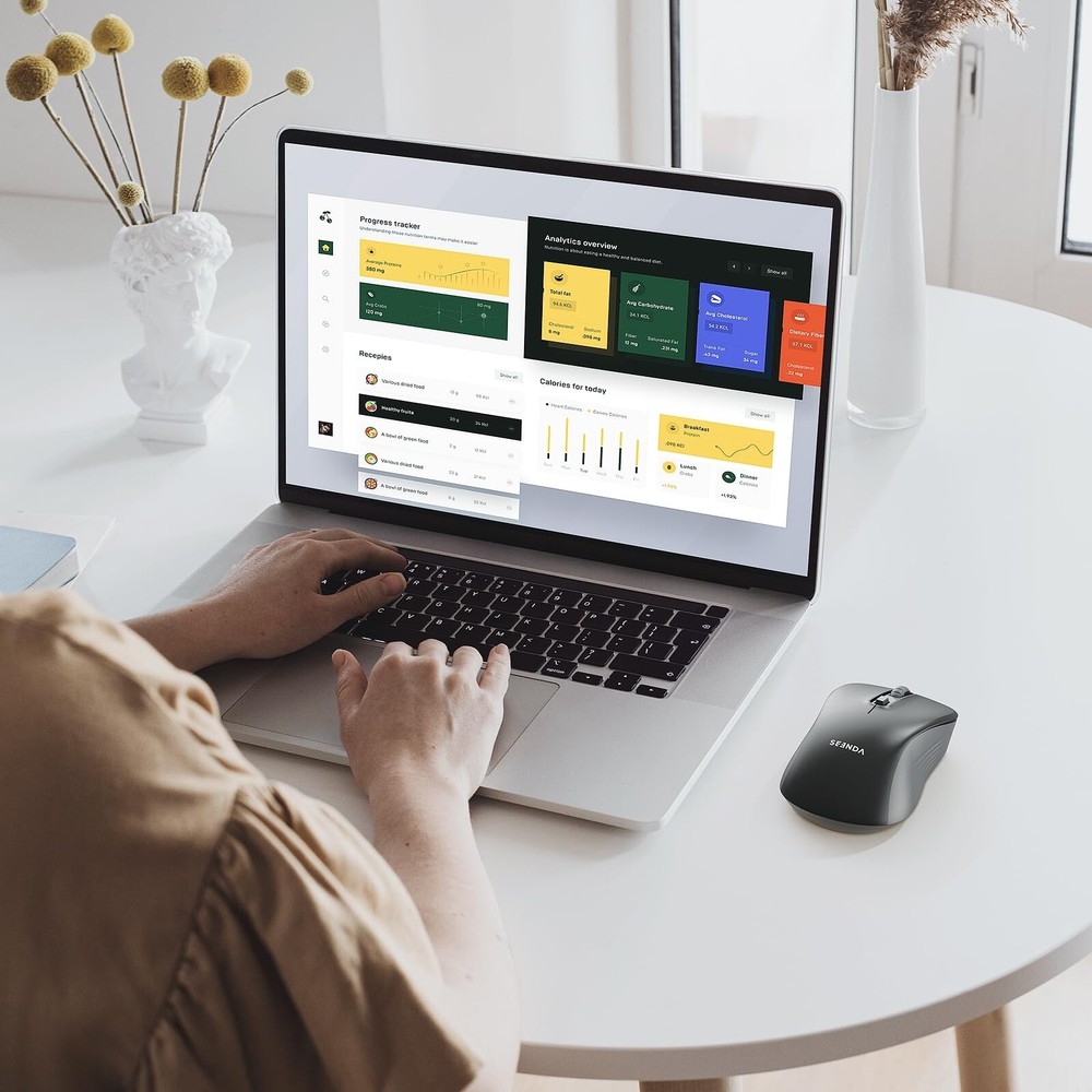 seenda Wireless Mouse, Bluetooth Mouse for Laptop - Dual Mode (Bluetooth + 2....