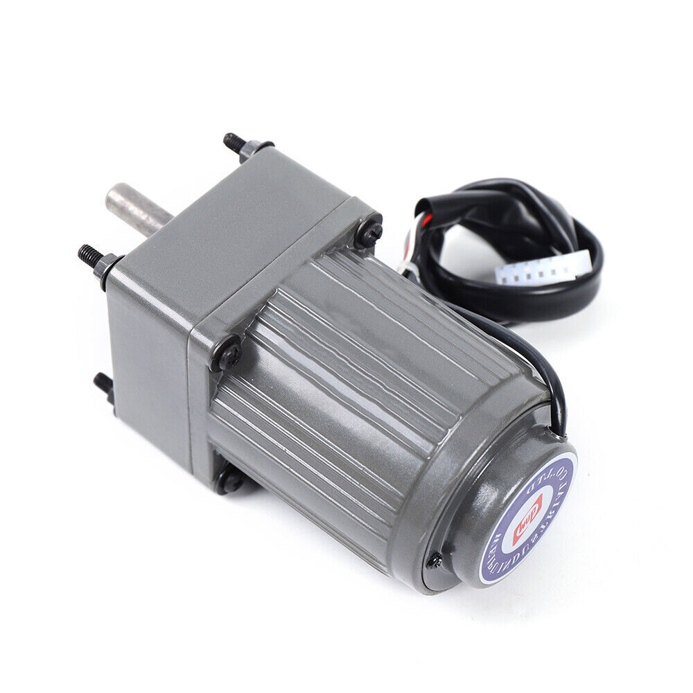 110v Gear Motor Electric Motor Variable Speed Controller 1:10 125rpm