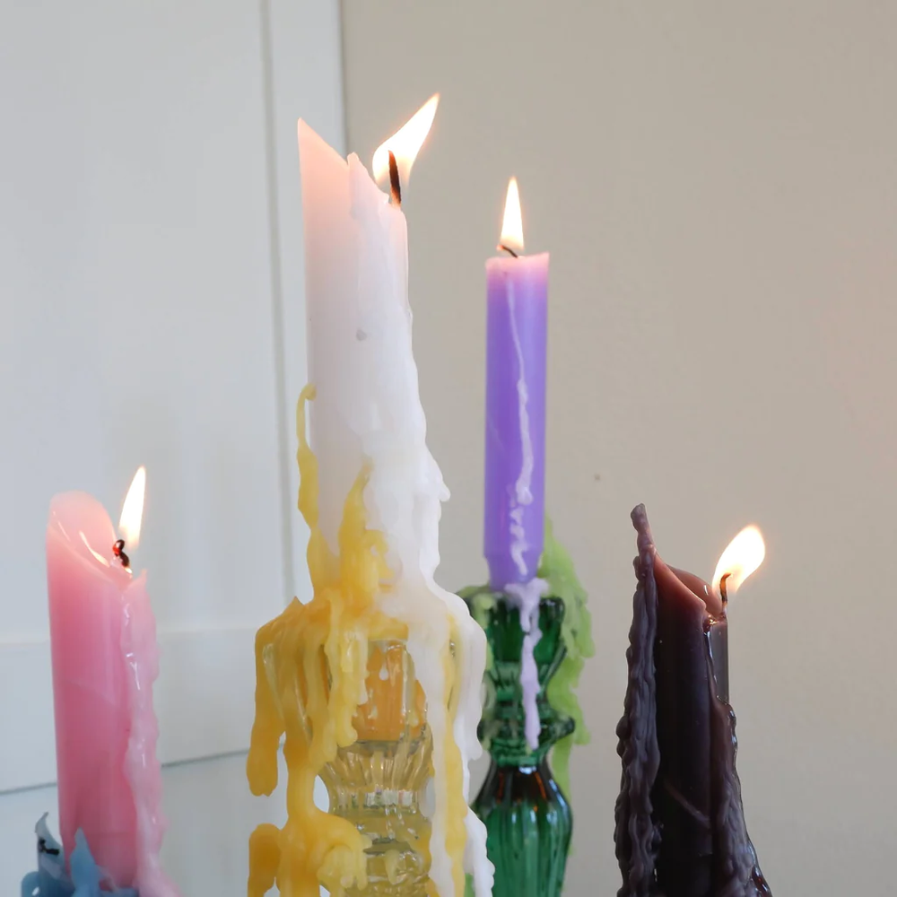 Candlestock Hippie Drippy Drip Candles - 22 Pack