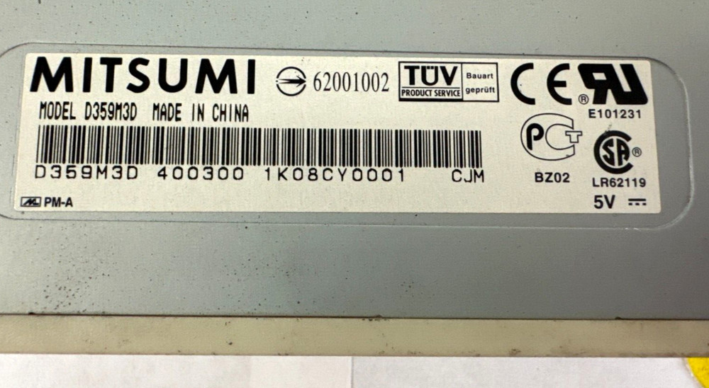 MITSUMI 3.5" 5V 1.44MB FLOPPY DISK DRIVE #D359M3D