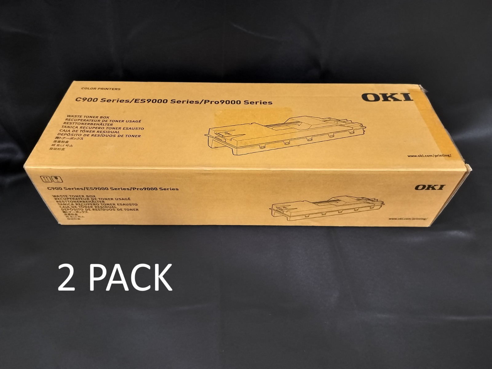 2 PACK Oki Data Waste Toner 45531502 for Oki Data C941 C942