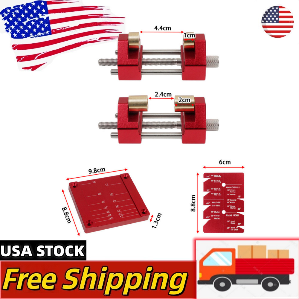 Precise Chisel Sharpening Jig Kit Honing for Woodworking Chisels