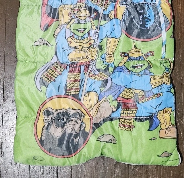 Teenage Mutant Ninja Turtles III TMNT 3 Vintage 90s Sleeping Bag Samurais 1993