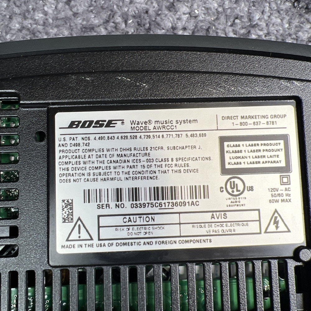 Bose Wave Music System Model AWRCC1 with Remote - Works