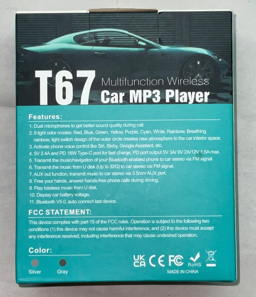 Multifunction Wireless Car MP3 Player USB Charger FM Transmitter Bluetooth Kit