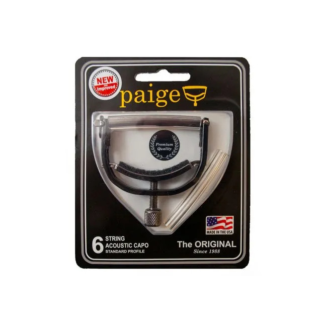 NEW Paige Original 6-String Acoustic Capo - Ebony