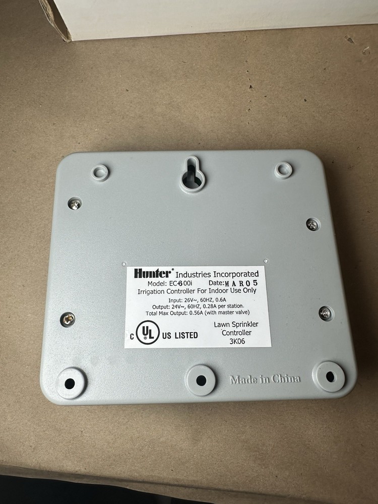 hunter ec-600i Six Station Sprinkler Timer NOS