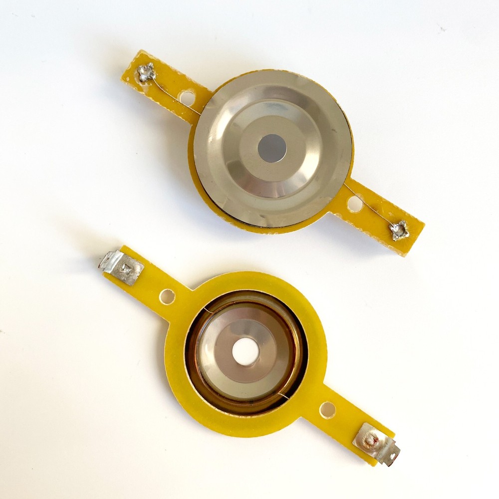 2 Replacement Titanium Diaphragms For Speaker Bullet Super Tweeter 8Ω 1" VCL