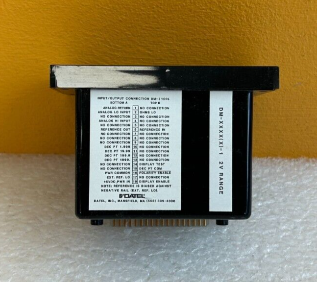 Datel DM-3100L-1 3.5 Digit, +/-2 VDC Input, Digital LED Panel Meter. Tested!